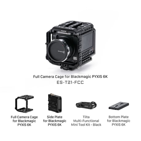 Blackmagic PYXIS 6K/12K用フルカメラケージ (ES-T21-FCC) Full Camera Cage for Blackmagic PYXIS 6K