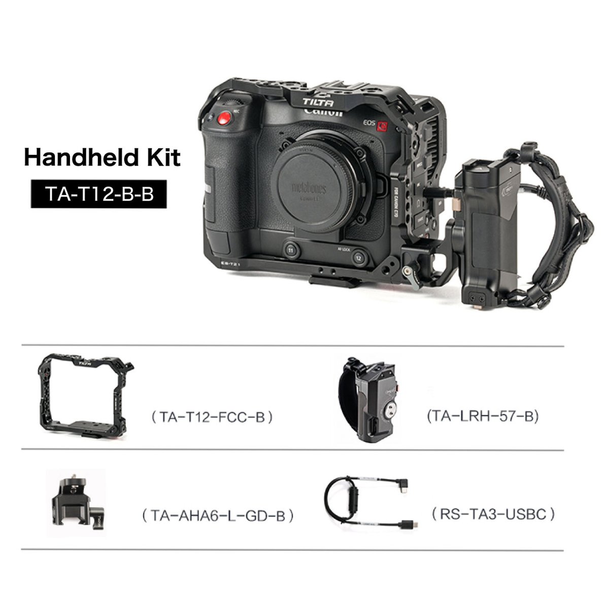 EOS C70 ボディー、バッテリー2つ、TILTAケージ付き EOS C70 ボディー、バッテリー2つ、TILTAケージ付き CATEGORY