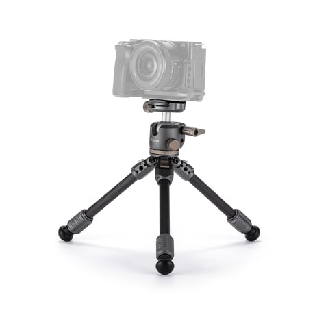 テーブルトップ三脚キット Tabletop Ball Head with 1-Stage Carbon Fiber Tripod Legs (3KG)  (TT-BT03-FB)