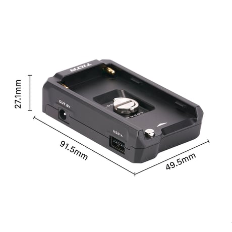 TILTA F970 Battery Plate V2 - Black (TA-BTP2-F970-B) NP-Fシリーズバッテリー用アダプタープレート
