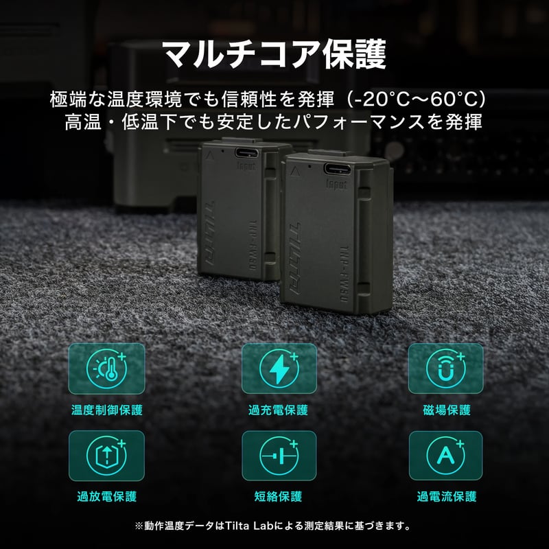 NP-FW50互換USB-C充電式カメラバッテリー Tilta NP-FW50 Battery