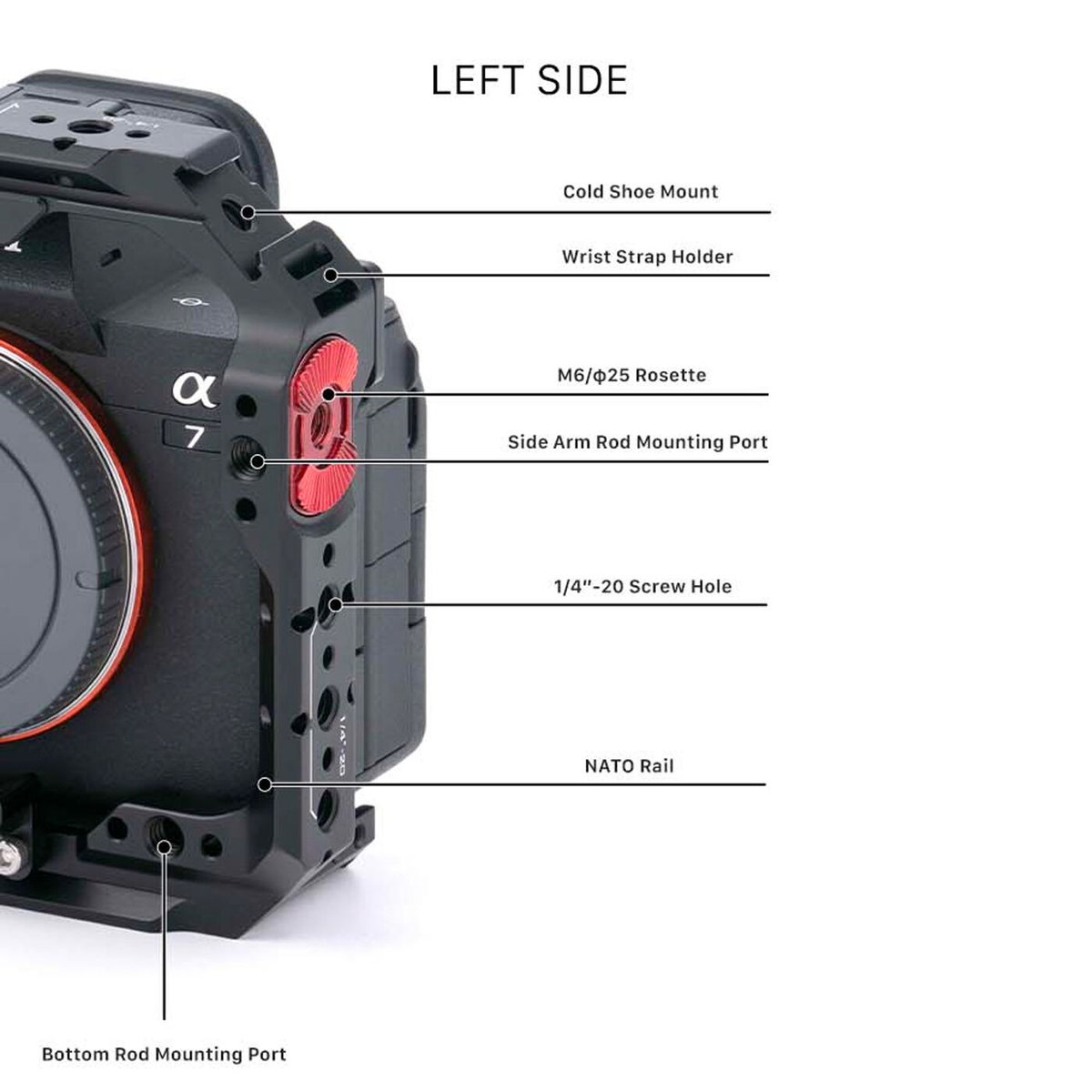 Full Camera Cage for Sony a7 IV - Black (TA-T30-FCC-B) Full Camera Cage for Sony a7 IV - Black (TA-T30-FCC-B)