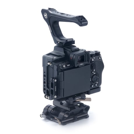 [在庫限り]Camera Cage for Sony a7R V Half Cage Pro Kit (TA-T46-B) ハーフケージ、ベースプレート、トップハンドル、NATOレールアタッチメント