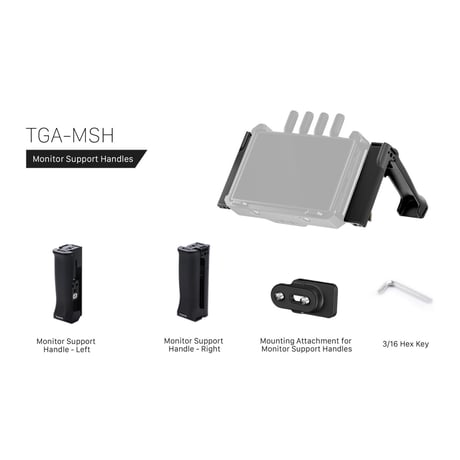 Support Handles for DJI Remote Monitor (TGA-MSH) DJI 高輝度遠隔モニター用サポートハンドル