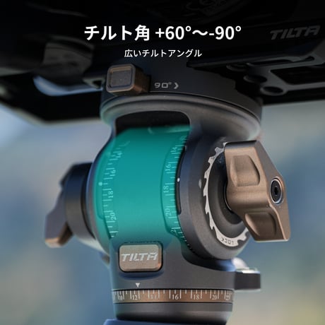 TILTA VT03 フルード雲台付きテーブルトップビデオ三脚 カーボン脚 (TT-VT03-FB)