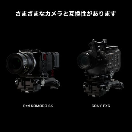 Quick Release Shoulder Pad Baseplate (ES-T22-SPB) ショルダーパッド付きManfrottoスタイル クイックリリースベースプレート