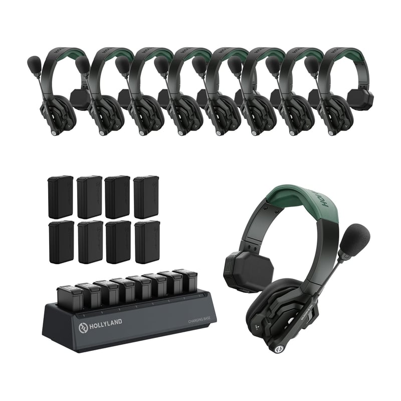 ヘッドホン Hollyland Solidcom SE Pro 4S (1.9 GHz) Hollyland Solidcom SE - 4S 4-Person Noise Cancelling Headset