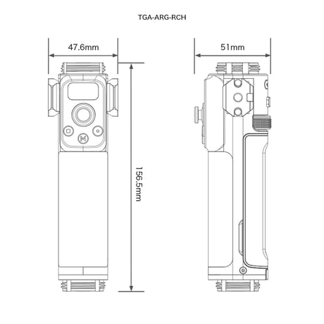 Remote Control Handle for Advanced Ring Grip (DJI RS2 / RS3 Pro/ RS4/RS4 Pro対応)  (TGA-ARG-RCH)
