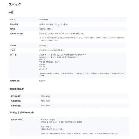 DJI POWER 1000 Mini （ホワイト）(DY0050)