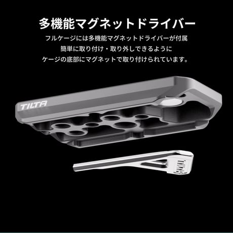 ソニー VLOGCAM ZV-E10 II 用フルカメラケージ (TA-T69-FCC-B) Full Camera Cage for Sony ZV-E10 II