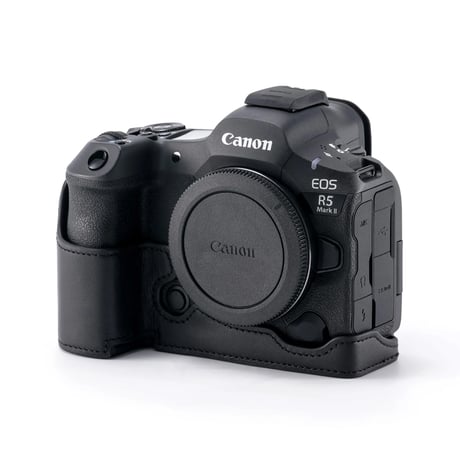 [在庫限り] キヤノン R5 Mark II用レザーケース (TA-T68-LCC-B/-GN) Leather Camera Case for Canon R5 Mark II
