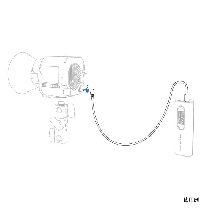ハードケース付き機器 amaran製60S 電源アダプター T | (APUSBDC) 20V電源アダプターケーブル DC to USB-C amaran スマホアクセサリー