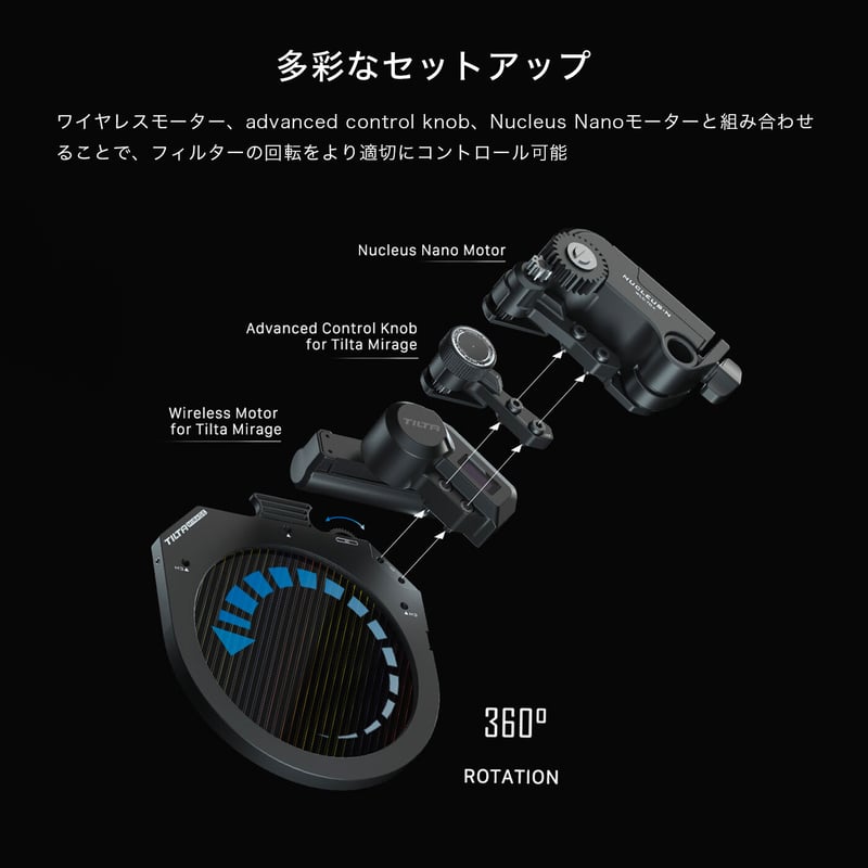 Rotatable Circular Filter Tray for Tilta Mirage