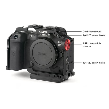 Full Camera Cage for Canon R5/R6 V2 - Black (TA-T22-FCC-B-V2)
