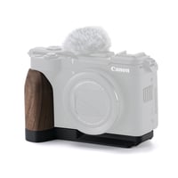 キヤノン PowerShot V1用 木製グリップ付き取付ベースプレート Mounting Baseplate with Wooden Grip (TA-T82-WG-B)