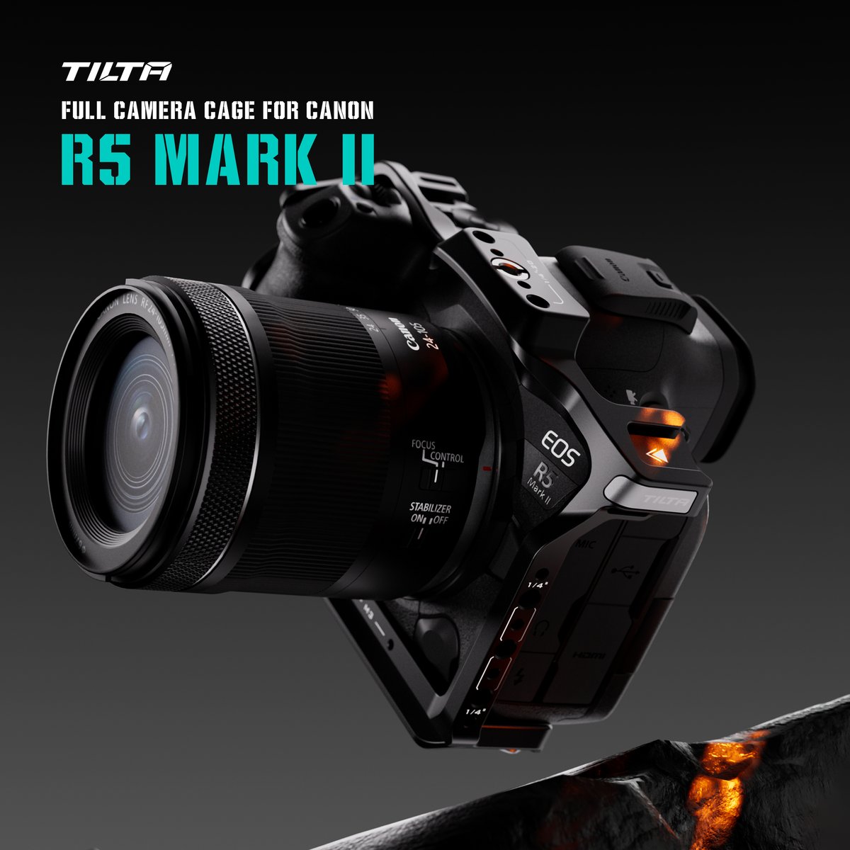 キヤノン EOS R5 Mark II用フルカメラケージ軽量キット (TA-T68 キヤノン EOS R5 Mark II用フルカメラケージ軽量キット (TA-T68
