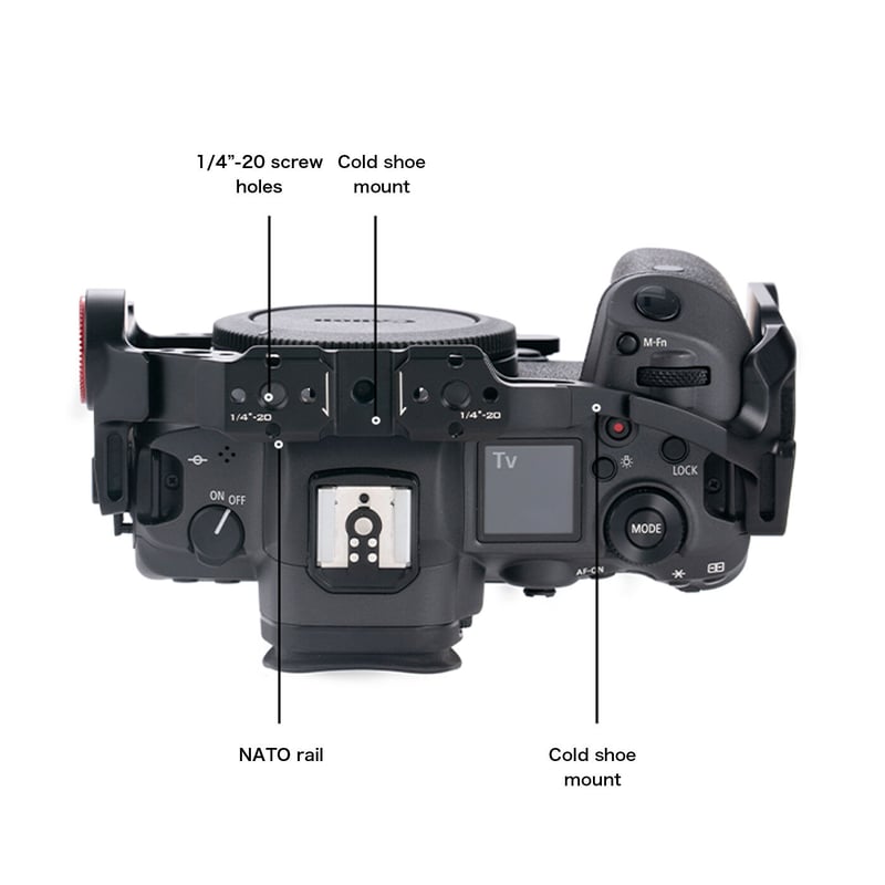 Full Camera Cage for Canon R5/R6 V2 - Black (TA