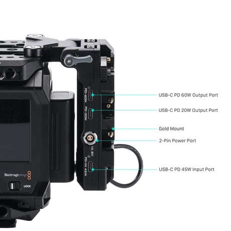 TILTA Blackmagic PYXIS 6K/12K用折りたたみ式 Vマウントバッテリープレート (ES-T21-FBP-V)