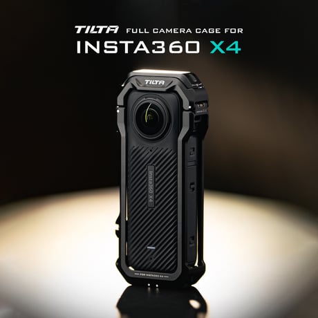 [在庫限り]Insta360 X4用フルカメラケージ　Full Camera Cage for Insta360 X4 - Black (TA-T67-FCC-B)