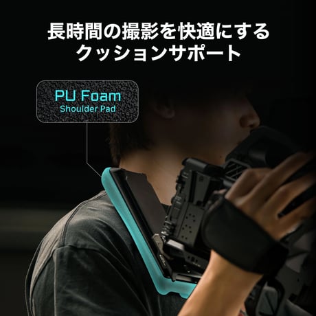 TILTA カムコーダー用 伸縮式ショルダーパッドベースプレート (TA-ESB-B)