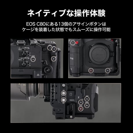 キヤノン EOS C80用カメラケージ アドバンスキット Camera Cage for Canon C80 Advanced Kit (ES-T25-B)