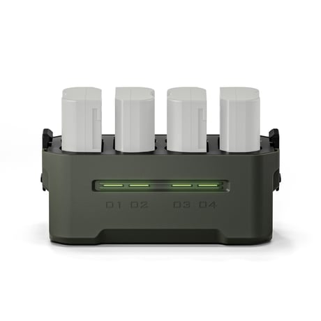 EN-EL15用ポータブル4連充電器 Tilta Portable Charging Station for EN-EL15 (4 Channel) - Green (TBC-EL15-GN)
