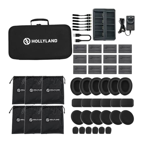 Hollyland Solidcom C1 Pro-6S (In-Ear version) (イヤホン対応/6人用/全二重ワイヤレスインカム/ノイズキャンセリング搭載)