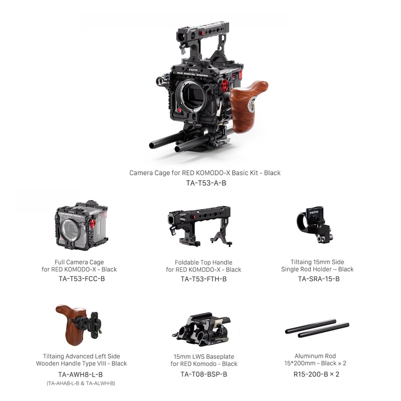 KOMODO-X用カメラケージ ベーシックキット Camera Cage for RED KO