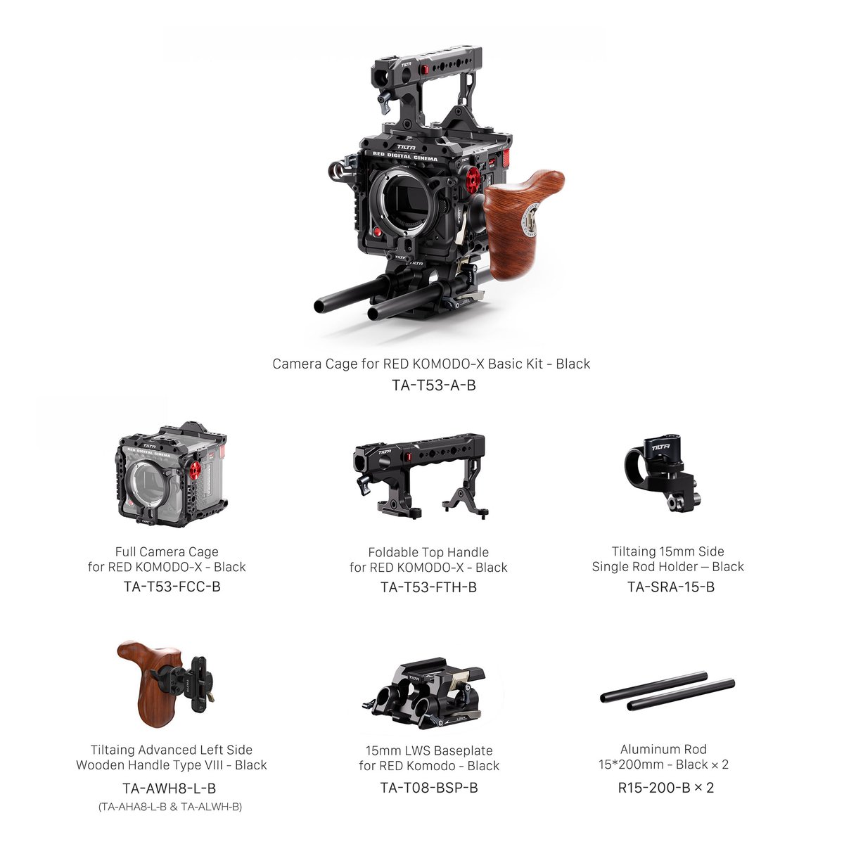KOMODO-X用カメラケージ ベーシックキット Camera Cage for RED