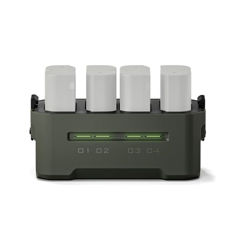 DMW-BLK22用ポータブル4連充電器 Tilta Portable Charging Station for DMW-BLK22 - Green (TBC-BLK22-GN)