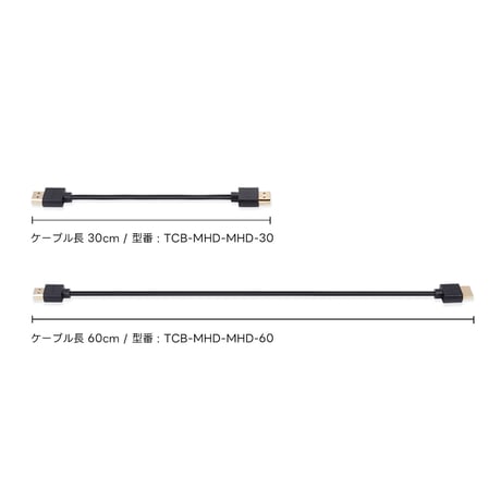 HDMI Male to HDMI Male Cable (TCB-MHD-MHD) HDMI 2.0 4K/60P対応