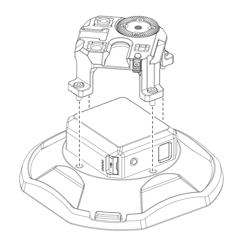 電子サクションカップ (4.5インチ)多機能マウントブラケット付 (HDA
