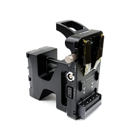 ソニー FX6用バッテリープレート ( Vマウント/ゴールドマウント)  (ES-T20-BTP)Battery Plate (D-Tap/2-pin Lemo/USB-C/DC IN)