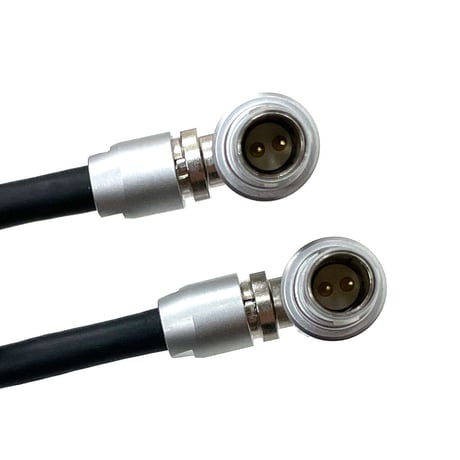 Dual Right Angle 2-Pin Lemo Cable (11cm) (TCB-R2LE-R2LE-11)