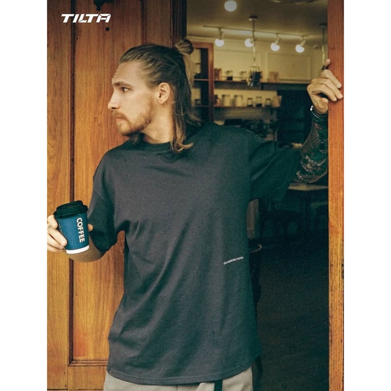 スリム Tシャツ レタリング [SETUP-EXE] DREAM PIERCING TOP SETUP EXE／メッシュレイヤードロンT（Tシャツ/カットソー