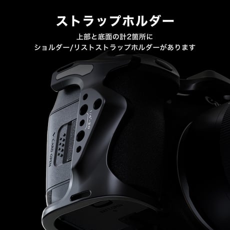 キヤノン EOS R5 Mark II用ハーフカメラケージ (TA-T68-HCC-B) Half Camera Cage for Canon R5 Mark II
