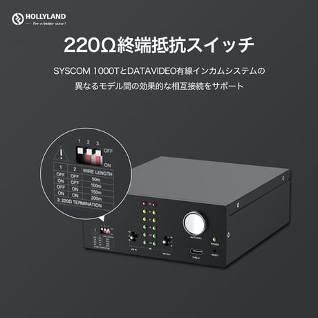 Hollyland 2-Wire to 4-Wire converter (HL-WC01)
