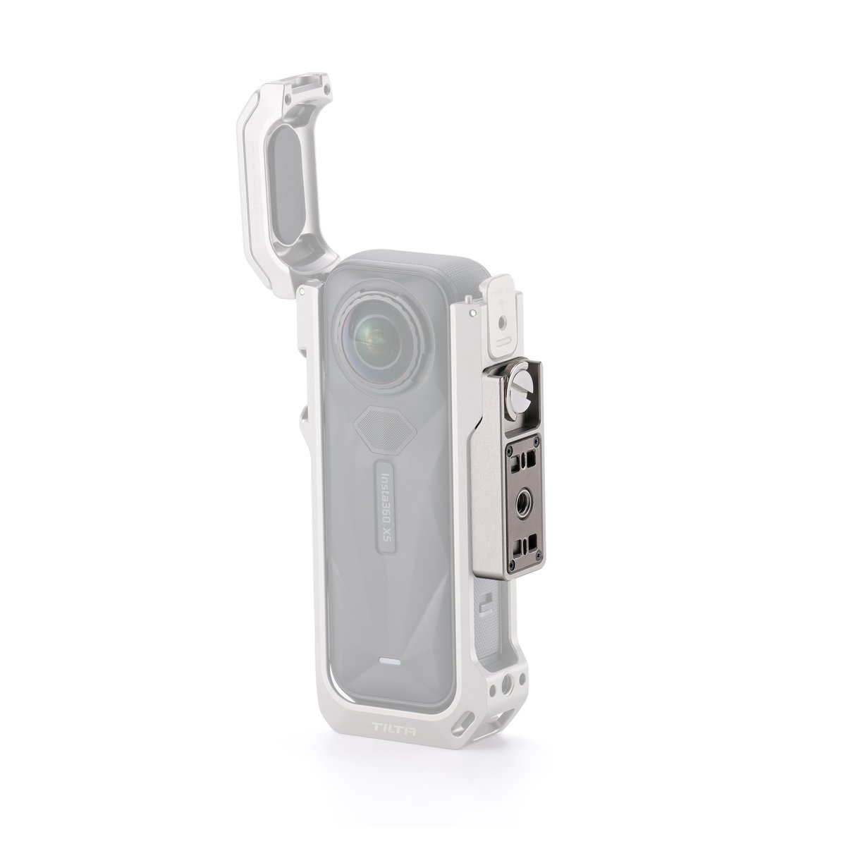 Insta360 X5 フルカメラケージ用 横位置マウントプレート - Titanium Gr
