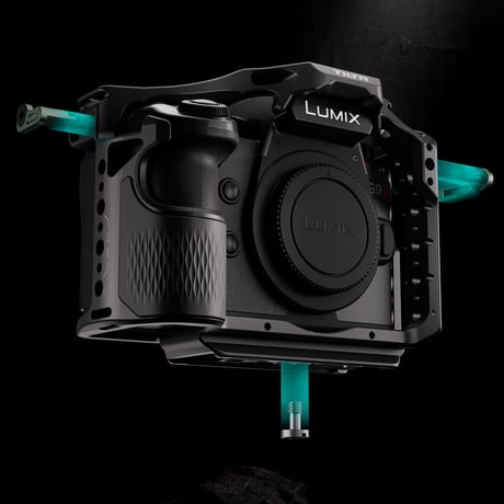 【在庫限り】パナソニック LUMIX G9 PRO II用フルカメラケージ Full Camera Cage for Panasonic G9 II - Black (TA-T63-FCC-B)