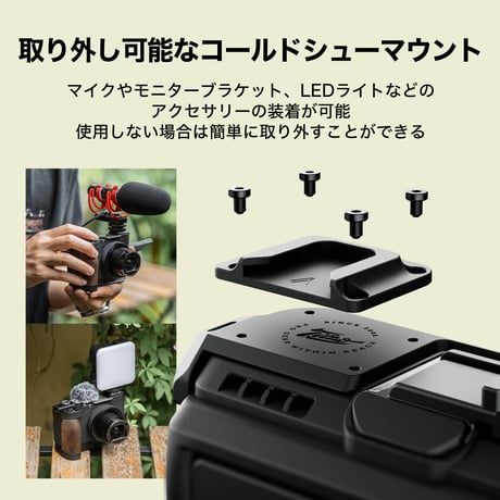 キヤノン PowerShot V1用トッププレートTop Plate for Canon PowerShot V1 (TA-T82-TP-B)