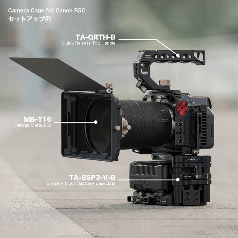 Camera Cage for Canon R5/R6/R5C Basic Kit - Bla