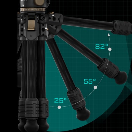 テーブルトップ三脚キット Tabletop Ball Head with 1-Stage Carbon Fiber Tripod Legs (3KG)  (TT-BT03-FB)