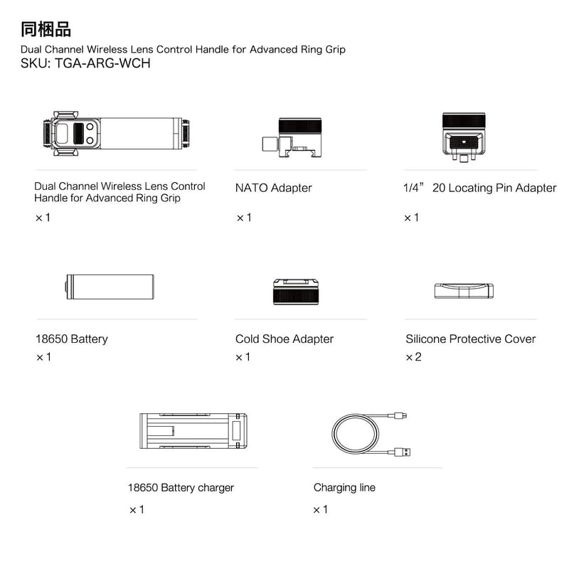 Dual Channel Wireless Lens Control Handle for A