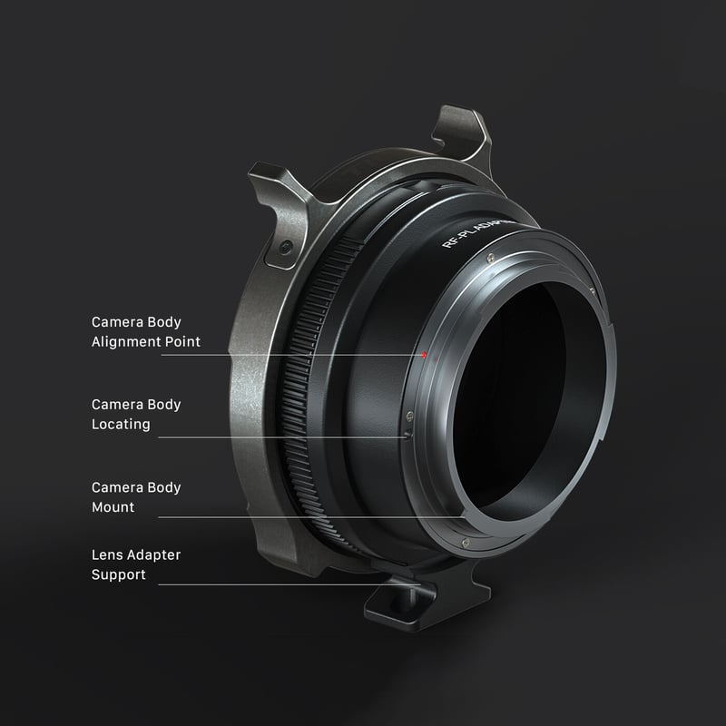 Tiltaing Canon RF Mount to PL Mount Adapter wit Tiltaing Canon RF Mount to PL Mount Adapter wit