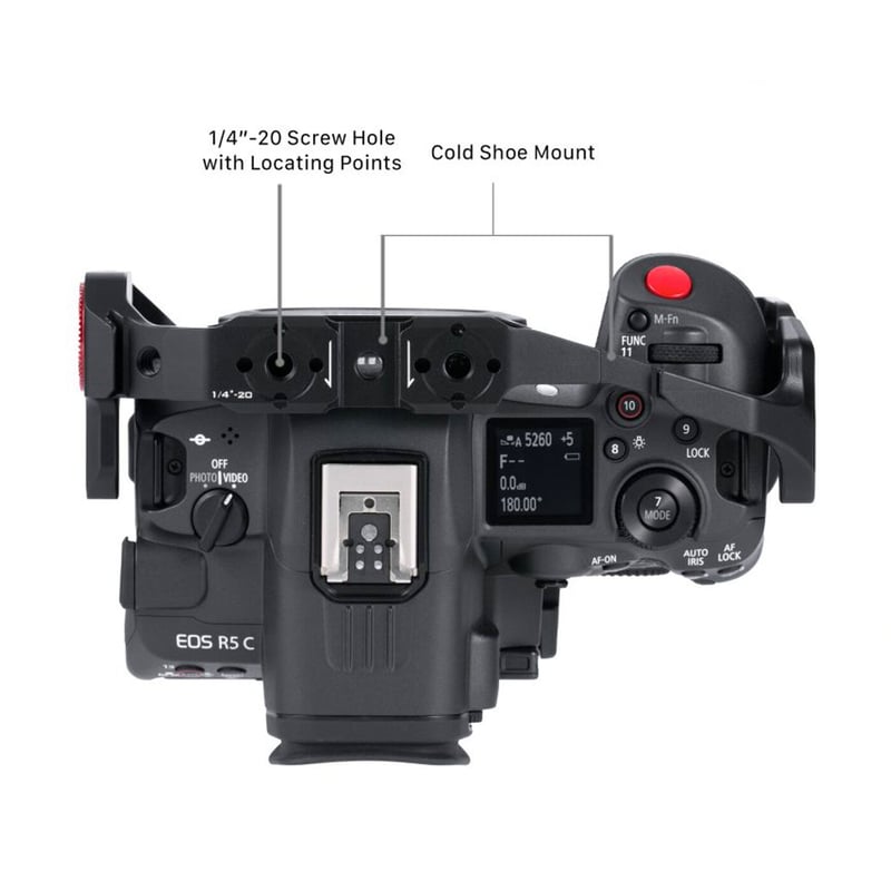 Camera Cage for Canon R5/R6/R5C Basic Kit - Bla...