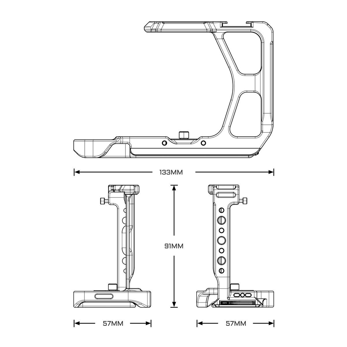 ケージ・アクセサリー tata ソニー a7C II / a7C R用ハーフカメラケージ (TA-T60-HCC-B/TG)