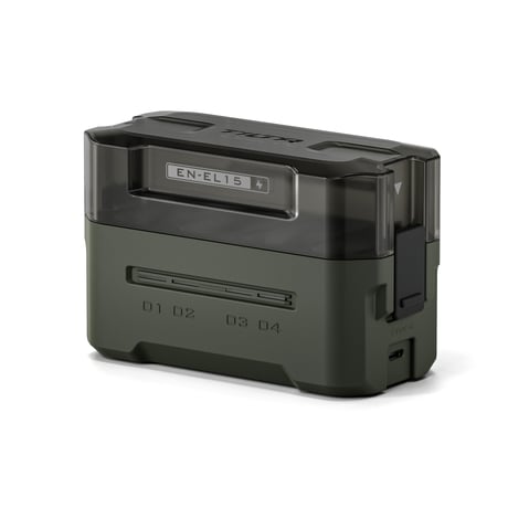 EN-EL15用ポータブル4連充電器 Tilta Portable Charging Station for EN-EL15 (4 Channel) - Green (TBC-EL15-GN)