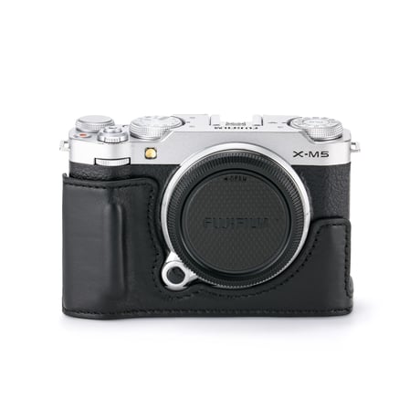 [アウトレット] 富士フイルム X-M5用レザーケース Leather Camera Case for Fujifilm X-M5 (TA-T73-LCC-B/-GN)