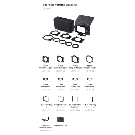 Tilta Mirage Pro Matte Box Basic Kit (MB-T17) ベーシックキット