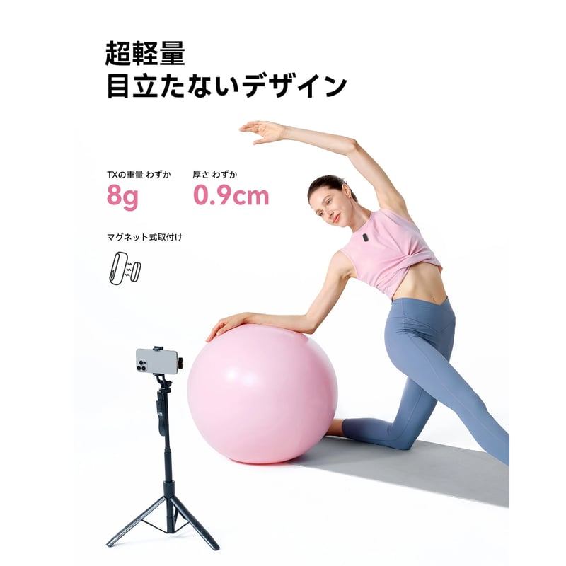 2025新機】HOLLYLAND LARK A1 Duo ワイヤレスマイク-ピンマイク iPhone
